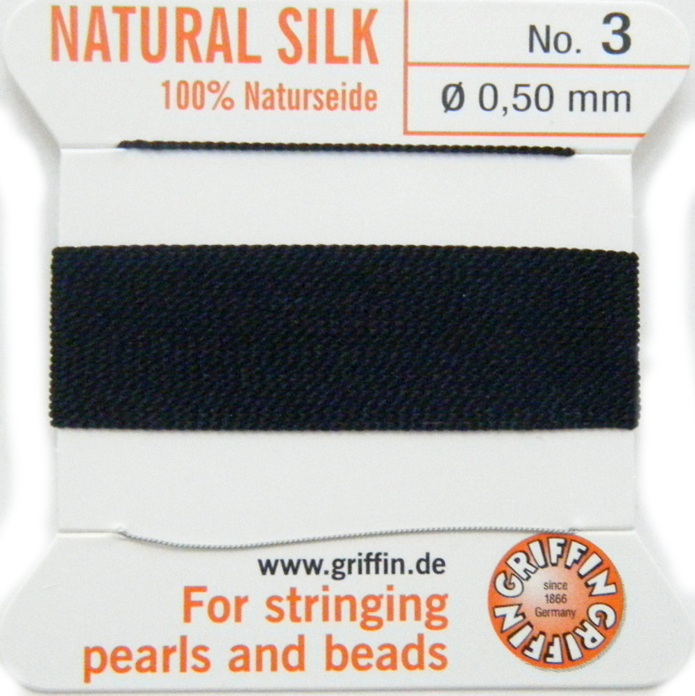 Black 3 Griffin silk